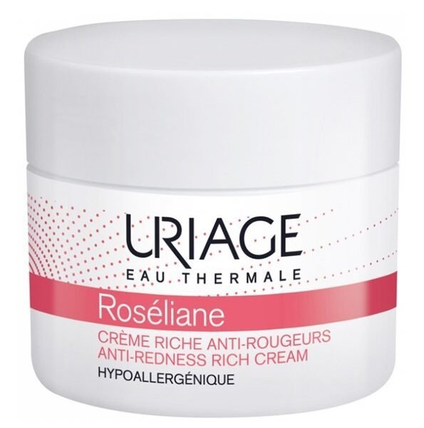 Uriage Roséliane Crème Riche Anti-Rougeurs 50 ml | Peaux Sensibles et Réactives