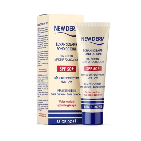 NEW DERM  Nouveau Derm Écran Spf 50+ Beige Doré