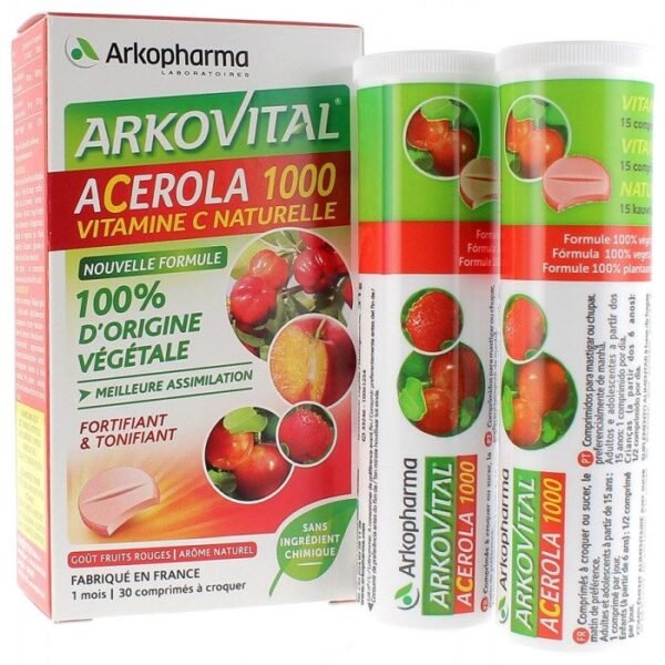 ARKOPHARMA ACEROLA 1000 COMP CRO BOITE 30