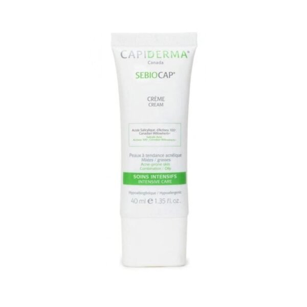 CAPIDERMA SEBIOCAP CRÈME POUR PEAUX À TENDANCE ACNÉIQUE 40ML