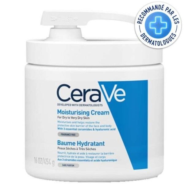 CERAVE Baume Hydratant Nourrissant Peau Sèche à Très Sèche | 454g Pompe