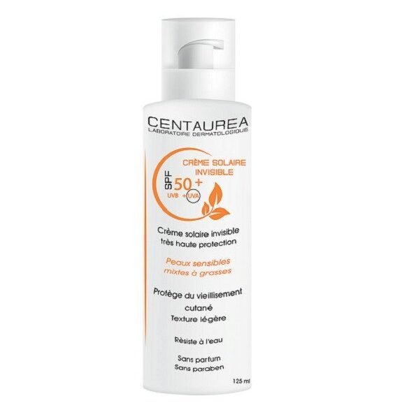 CENTAUREA Crème Solaire Invisible Spf50+ 125ml