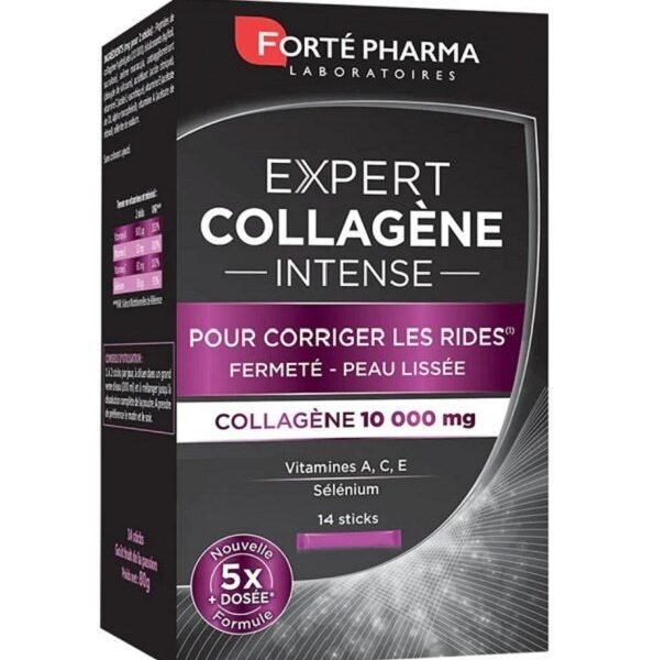 Forte Pharma Expert Collagène Intense – 14 Sticks | Anti-Âge & Peau Ferme