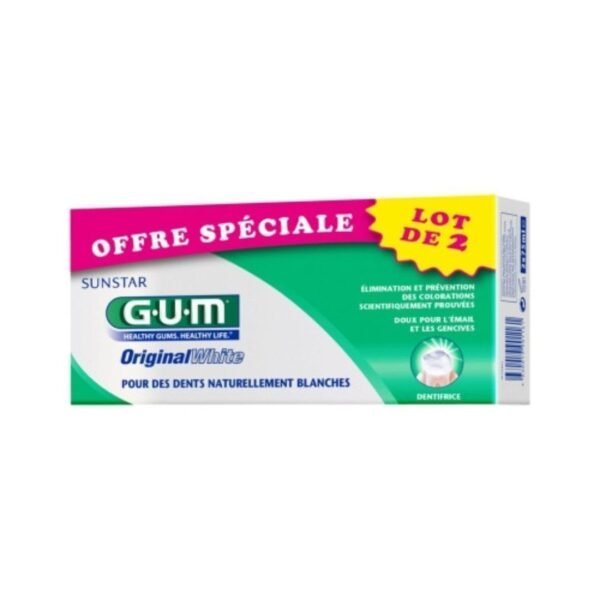 GUM DENTIFRICE ORIGINAL WHITE LOT DE 2 REF1745/2