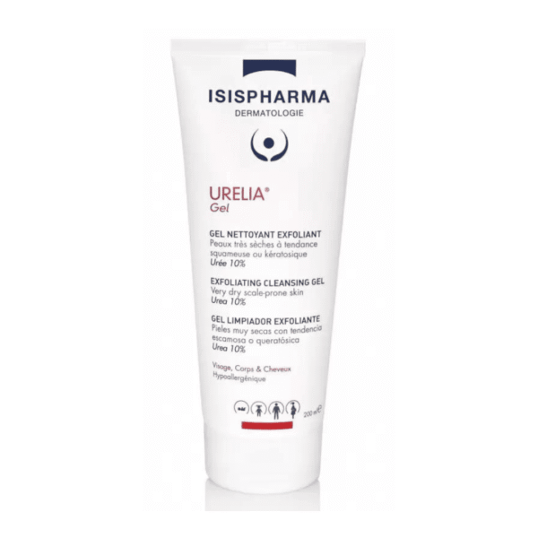 ISISPHARMA Urelia 10 Gel Nettoyant Exfoliant 200ml – Peau douce, lisse et hydratée