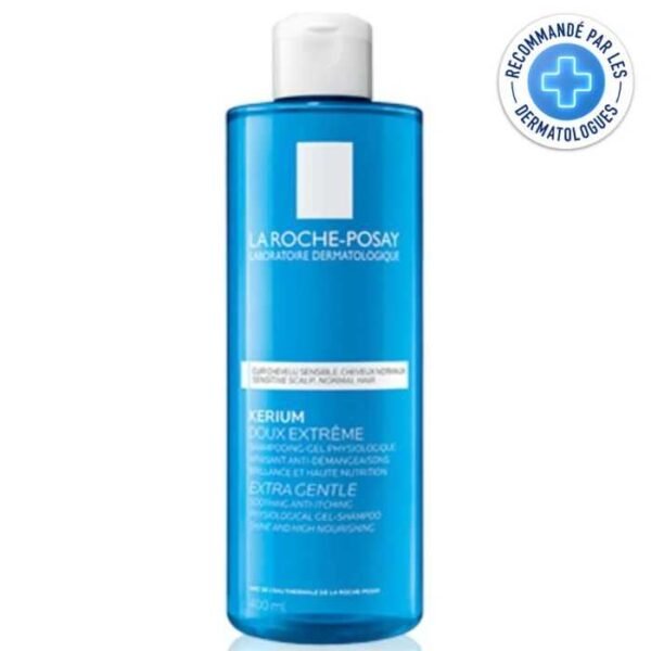 Shampoing Kerium Doux 400 ml – Apaisant Cuir Chevelu Sensible | La Roche-Posay