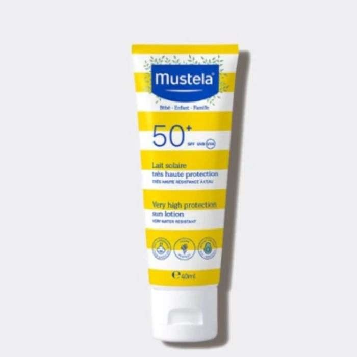 mustela-mustela-lait-solaire-spf-50-haute-protection-40-ml-solaires-enfants MUSTELA LAIT SOLAIRE SPF 50+ HAUTE PROTECTION 40 ML – Image 1