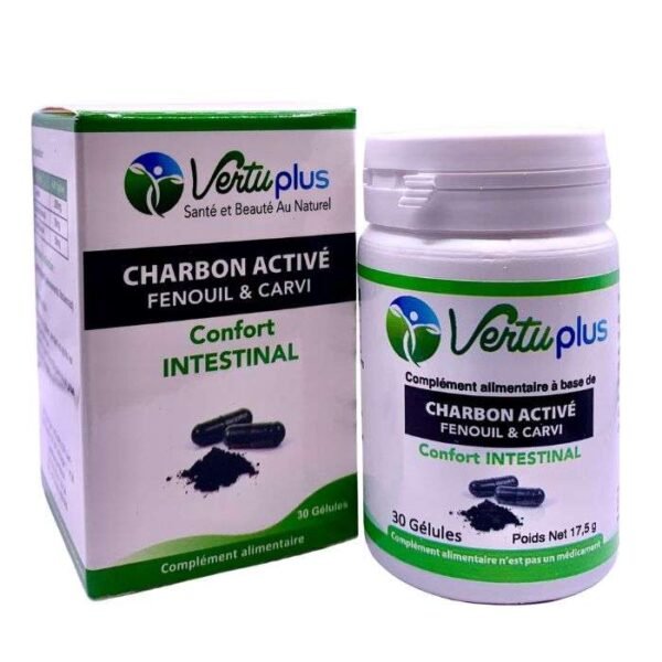 VERTUPLUS  CHARBON ACTIF 30 GELULES