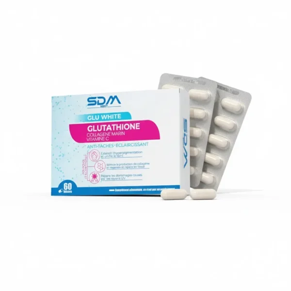 SDM Glu White 60 Gélules – Glutathione, Collagène Marin & Vitamine C