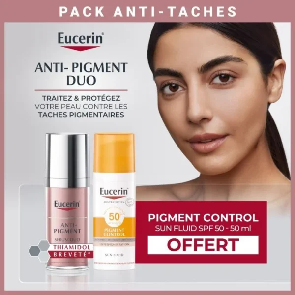 Pack Eucerin Anti-Pigment – Sérum Duo + Écran Pigment Control OFFERT