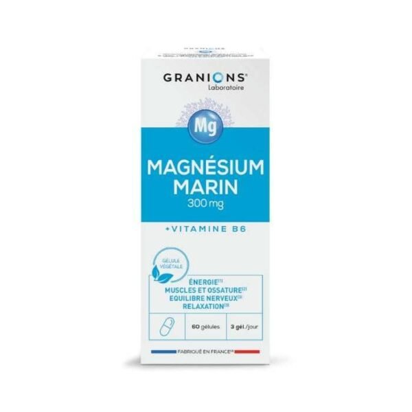 GRANIONS Magnésium Marin 300 mg – 60 Gélules