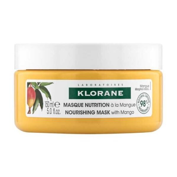 Klorane Masque Nutrition à la Mangue – Cheveux Secs – 150 ml