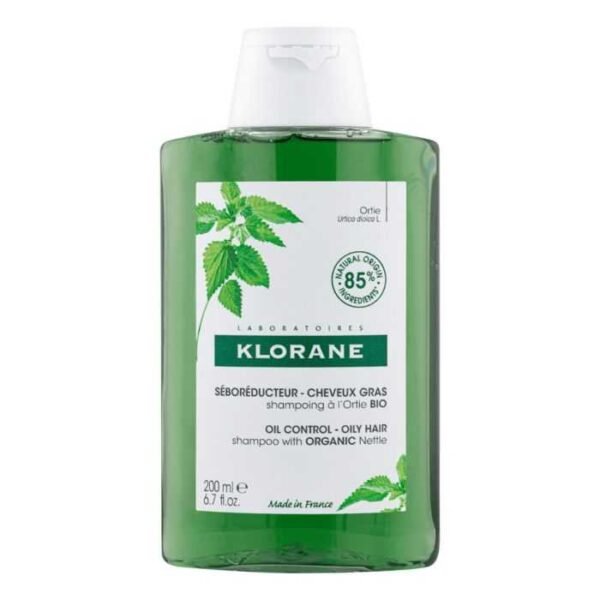 Klorane Shampoing Séboréducteur à l'Ortie BIO – Cheveux Gras – 200 ml