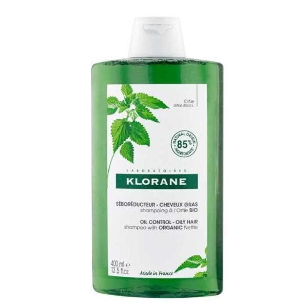Klorane Shampoing Séboréducteur à l'Ortie BIO – Cheveux Gras – 400 ml