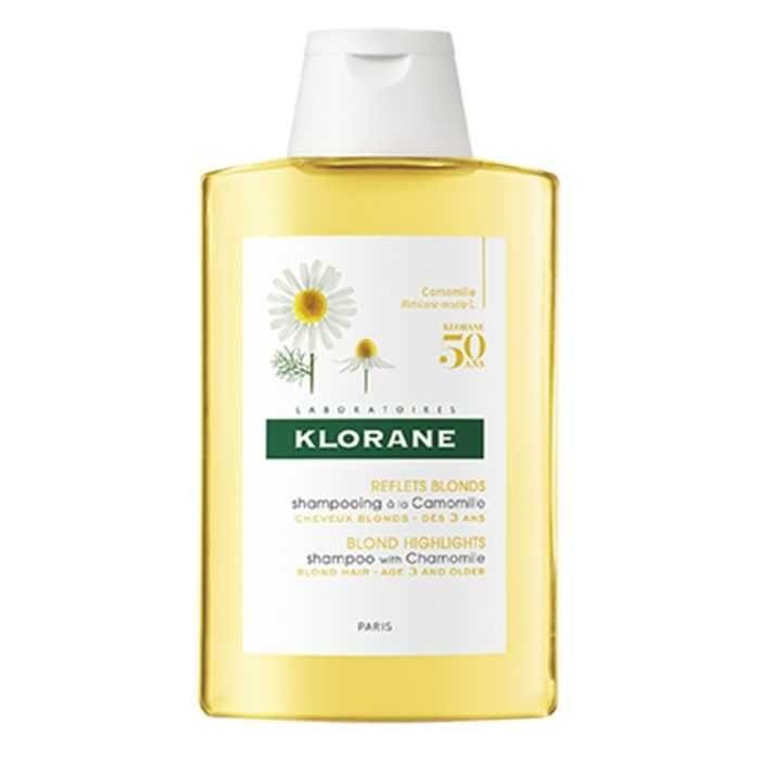klorane-klorane-shampooing-a-la-camomille-reflets-blonds-200-ml-shampoing-cheveux-colores Klorane Shampoing à la Camomille – Cheveux Blonds à Châtains – 200 ml – Image 1