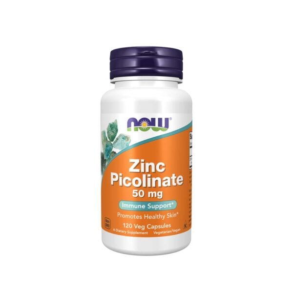 NOW Foods Zinc Picolinate 50 mg – 120 Capsules